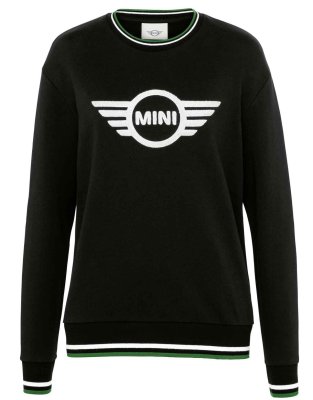 Женский джемпер MINI Sweatshirt Loop Wing Logo Woman's, Black/White/British Green,  80145A0A547 L