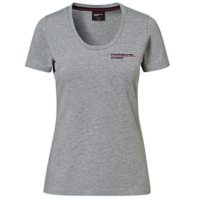 Женская футболка Porsche Women’s T-shirt, Motorsport, Grey,  WAP8110XS0LFMS S