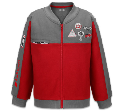 Детская толстовка Audi Sport Racing Sweatjacket, Babys, grey/red,  3201900601 74/80