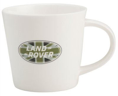 Керамическая кружка Land Rover Union Jack Logo Mug, White LRUNIJACMUG14 Керамическая кружка Land Rover Union Jack Logo Mug, White LRUNIJACMUG14