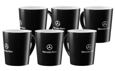 Набор из шести кружек Mercedes Stuttgart Mug, Black B66956278