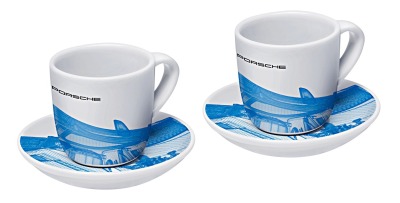 Набор из двух чашек для эспрессо Porsche Taycan, Set of two espresso cups, Limited Edition WAP0506010LTYC