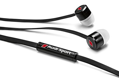 Наушники петельки Audi In Ear plugs, Audi Sport, black/red 3291501600