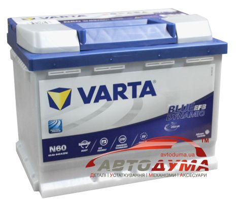 Аккумулятор VARTA BLUE DYNAMIC 6 СТ-60-R 560500064 Аккумулятор VARTA BLUE DYNAMIC 6 СТ-60-R 560500064