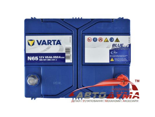 Аккумулятор VARTA BLUE DYNAMIC 6 СТ-65-R 565501065