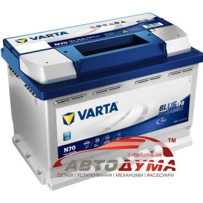 Аккумулятор VARTA BLUE DYNAMIC 6 СТ-70-R 570500076 Аккумулятор VARTA BLUE DYNAMIC 6 СТ-70-R 570500076