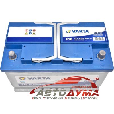 Аккумулятор VARTA BLUE DYNAMIC 6 СТ-80-R 580400074