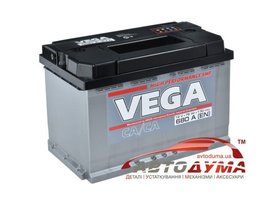 Аккумулятор VEGA Standard 6 СТ-75-R V75068013