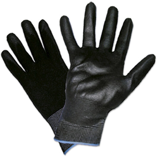 Перчатки рабочие JBM хб с нитриловым покрытием черные 51636N