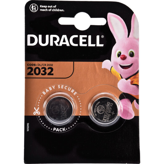 Батарейка Duracell 6409620 CR2032 3 V 2 шт