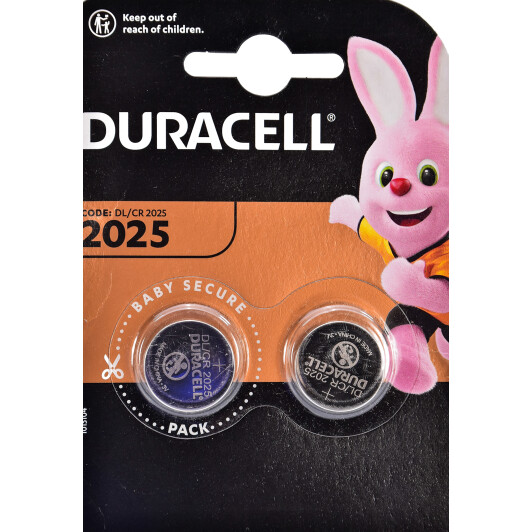 Батарейка Duracell 6409618 CR2025 3 V 2 шт