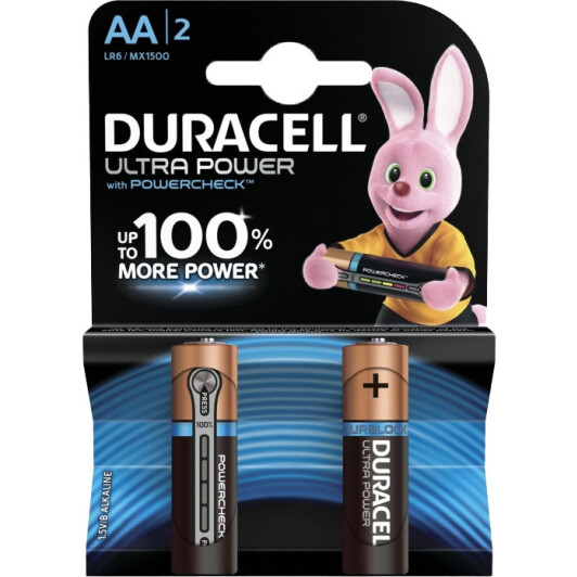 Батарейка Duracell Ultra Power RL055348 AA (пальчиковая) 1,5 V 2 шт