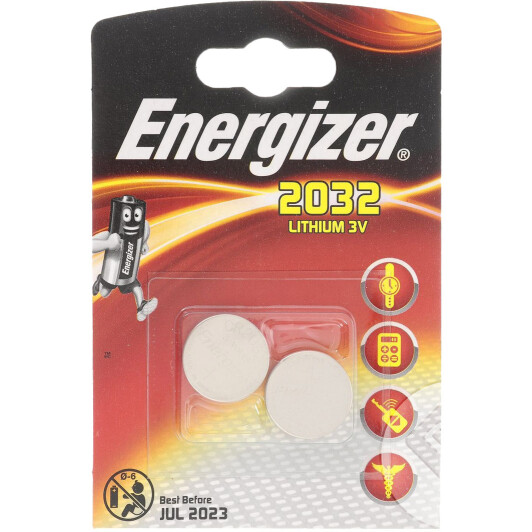 Батарейка Energizer 635803 CR2032 3 V 2 шт Батарейка Energizer 635803 CR2032 3 V 2 шт