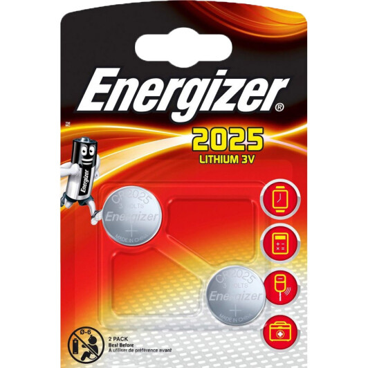 Батарейка Energizer 626981 CR2025 3 V 2 шт