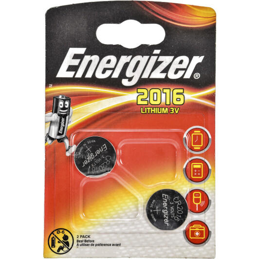Батарейка Energizer 626986 CR2016 3 V 2 шт