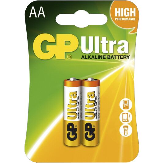 Батарейка GP Ultra Alkaline 25-1063-2 AA (пальчиковая) 1,5 V 2 шт