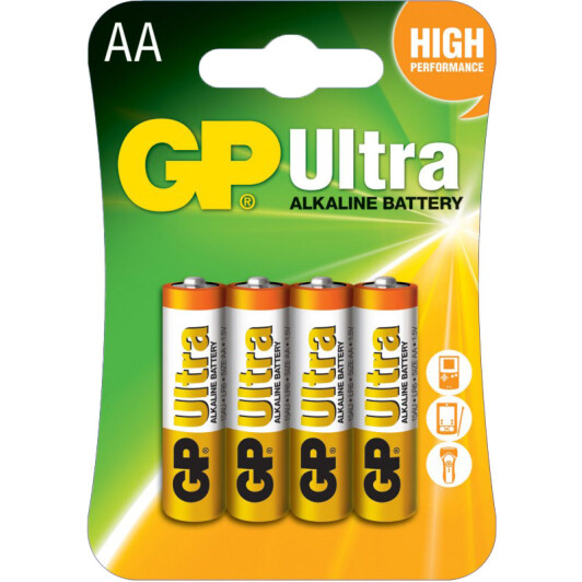 Батарейка GP Ultra Alkaline 25-1061 AA (пальчиковая) 1,5 V 4 шт