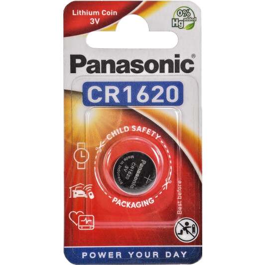 Батарейка Panasonic CR-1620EL1B CR1620 3 V 1 шт