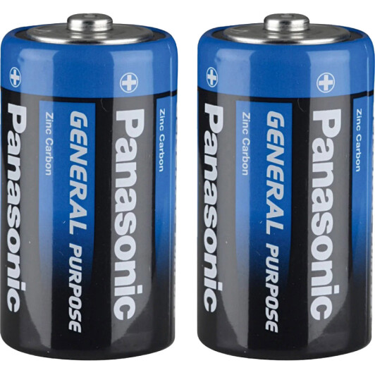 Батарейка Panasonic General Purpose R20BER2P D 1,5 V 2 шт