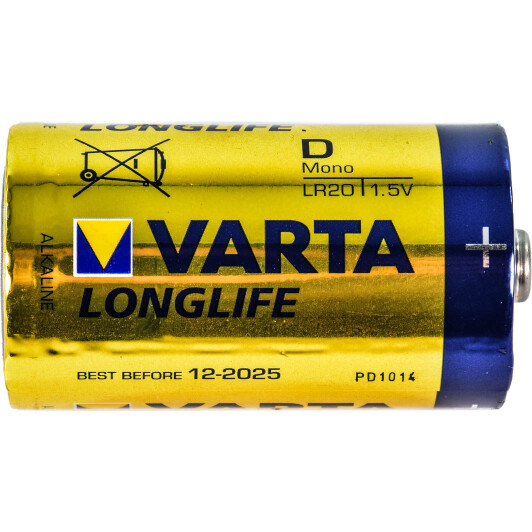 Батарейка Varta LongLife 4120 D 1,5 V 2 шт
