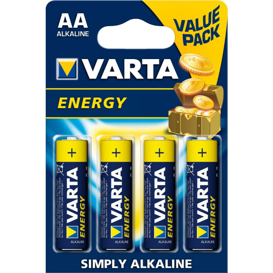 Батарейка Varta Energy 4106229414 AA (пальчиковая) 1,5 V 4 шт