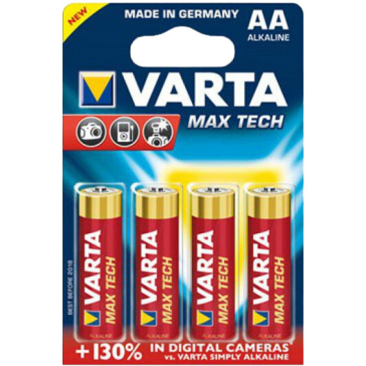 Батарейка Varta Maxtech 4706101404 AA (пальчиковая) 1,5 V 4 шт