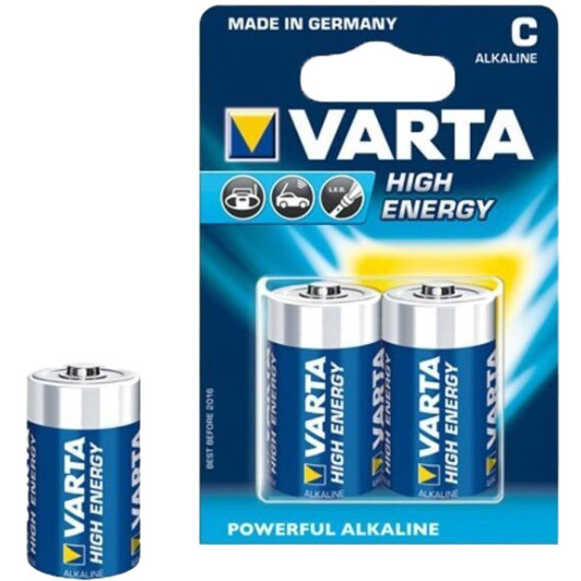 Батарейка Varta High Energy 4914121412 C 1,5 V 2 шт