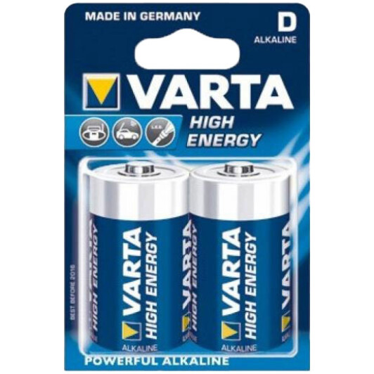 Батарейка Varta High Energy 4920121412 D 1,5 V 2 шт