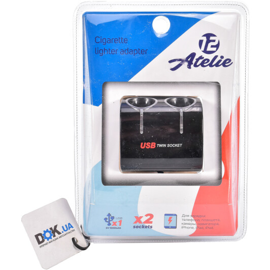 Разветвитель прикуривателя с USB Atelie 951821 Разветвитель прикуривателя с USB Atelie 951821