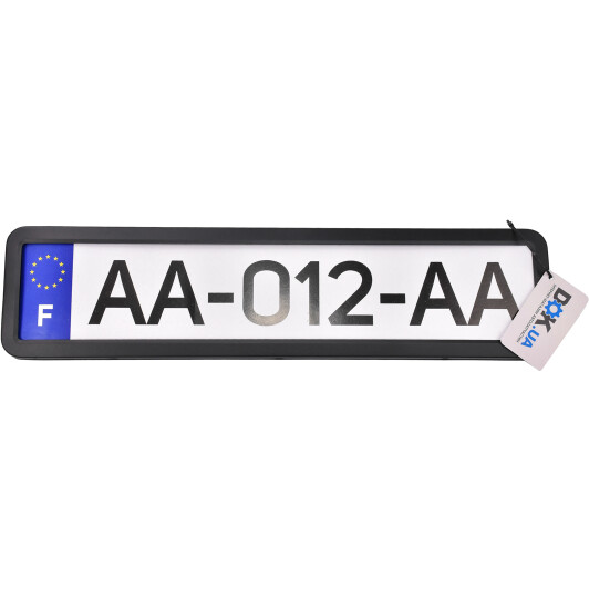 Рамка номерного знака 12 Atelie 951623 черная матовая Рамка номерного знака 12 Atelie 951623 черная матовая