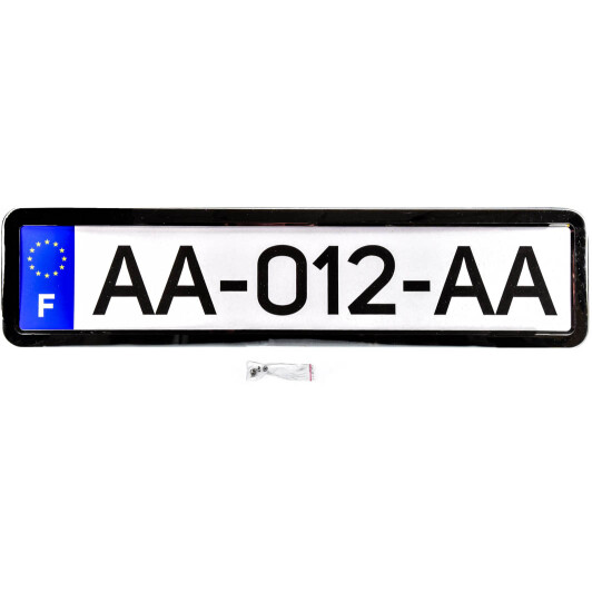 Рамка номерного знака 12 Atelie 951621 серебристая Рамка номерного знака 12 Atelie 951621 серебристая