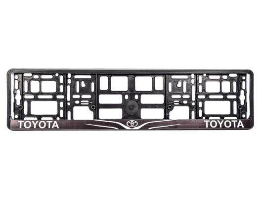 Рамка номерного знака Winso 000192 черная на Toyota