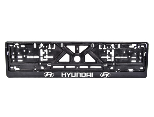 Рамка номерного знака Carlife NH39 черная на Hyundai