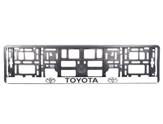 Рамка номерного знака Carlife NH17 черная на Toyota