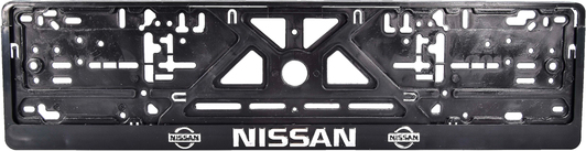 Рамка номерного знака Carlife NH55 черная на Nissan