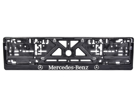 Рамка номерного знака Carlife NH42 черная на Mercedes-Benz