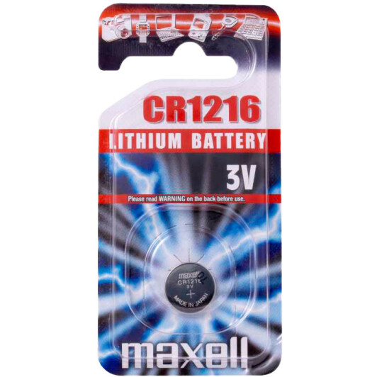 Батарейка Maxell MXBCR12161 CR1216 3 V 1 шт