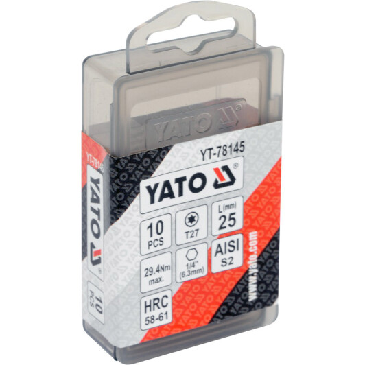 Набор бит Yato YT-78145 10 шт.