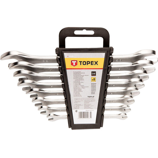 Набор ключей рожковых Topex 35D656 6-22 мм 8 шт