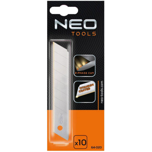 Набор лезвий Neo Tools 64-020 сегментированное 10 шт. Набор лезвий Neo Tools 64-020 сегментированное 10 шт.