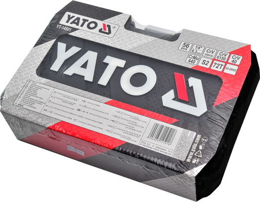 Набор торцевых головок и комплектующих Yato YT-14501 48 шт. 1/4