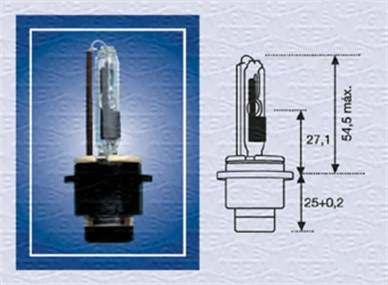 Автолампы Magneti Marelli 002542100000 D2R PK32d-2 35 W прозрачная