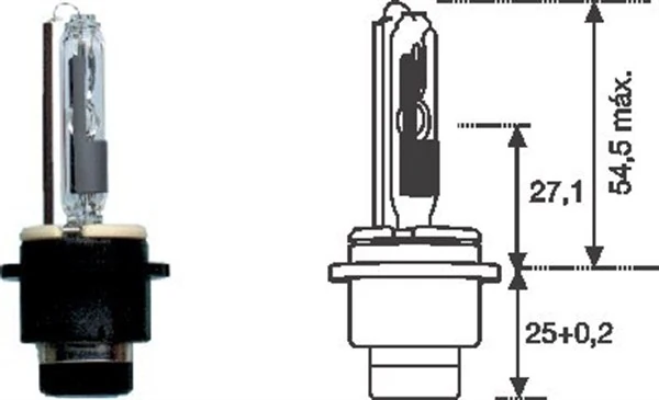 Автолампы Magneti Marelli 002542100000 D2R PK32d-2 35 W прозрачная