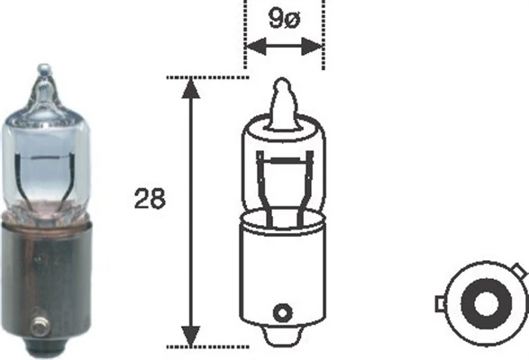 Автолампы Magneti Marelli 002701100000 H6W BAX9s 6 W прозрачная Автолампы Magneti Marelli 002701100000 H6W BAX9s 6 W прозрачная