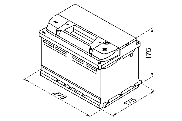 Аккумулятор BOSCH 6 СТ-72-R 0092S40070