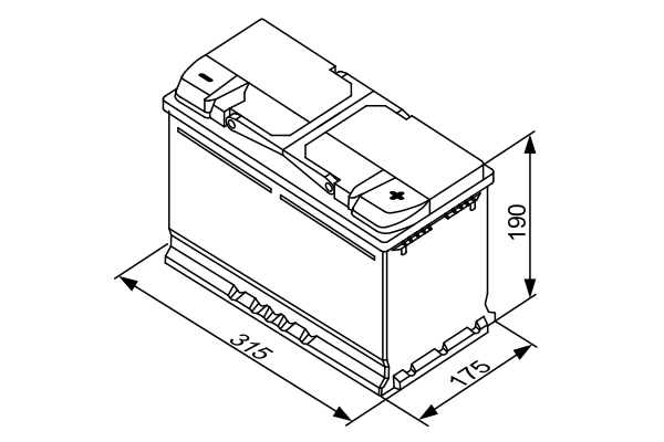 Аккумулятор Bosch 6 СТ-80-R 0092S40110