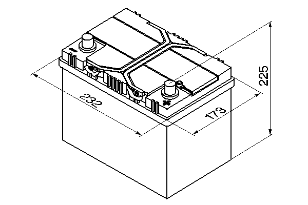 Аккумулятор BOSCH 6 СТ-60-R 0092S40240 Аккумулятор BOSCH 6 СТ-60-R 0092S40240