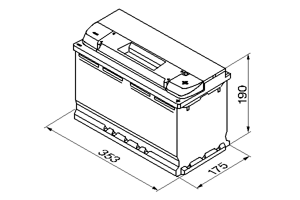 Аккумулятор BOSCH 6 СТ-100-R 0092S50130 Аккумулятор BOSCH 6 СТ-100-R 0092S50130