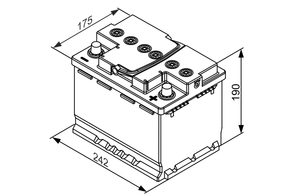 Аккумулятор BOSCH 6 СТ-60-R 0092S5A050