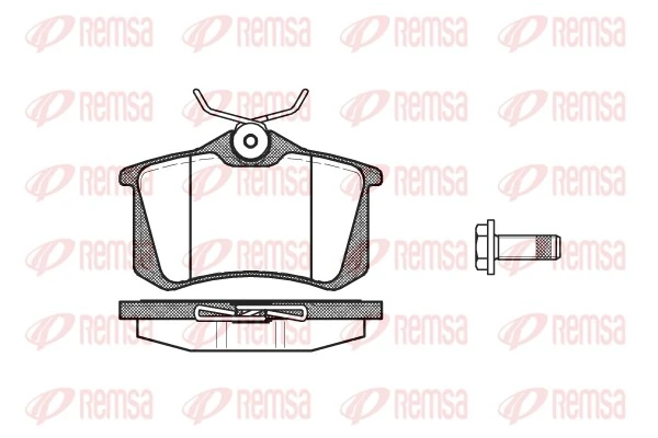 REMSA 026305 Гальмівні колодки дискові зад. Citroen/Peugeot/Renault/VAG (17mm)